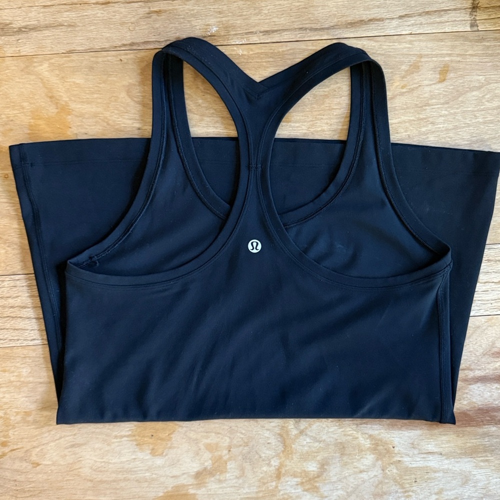 Lululemon Athletic Solid Black Racerback Tank Top… - image 6
